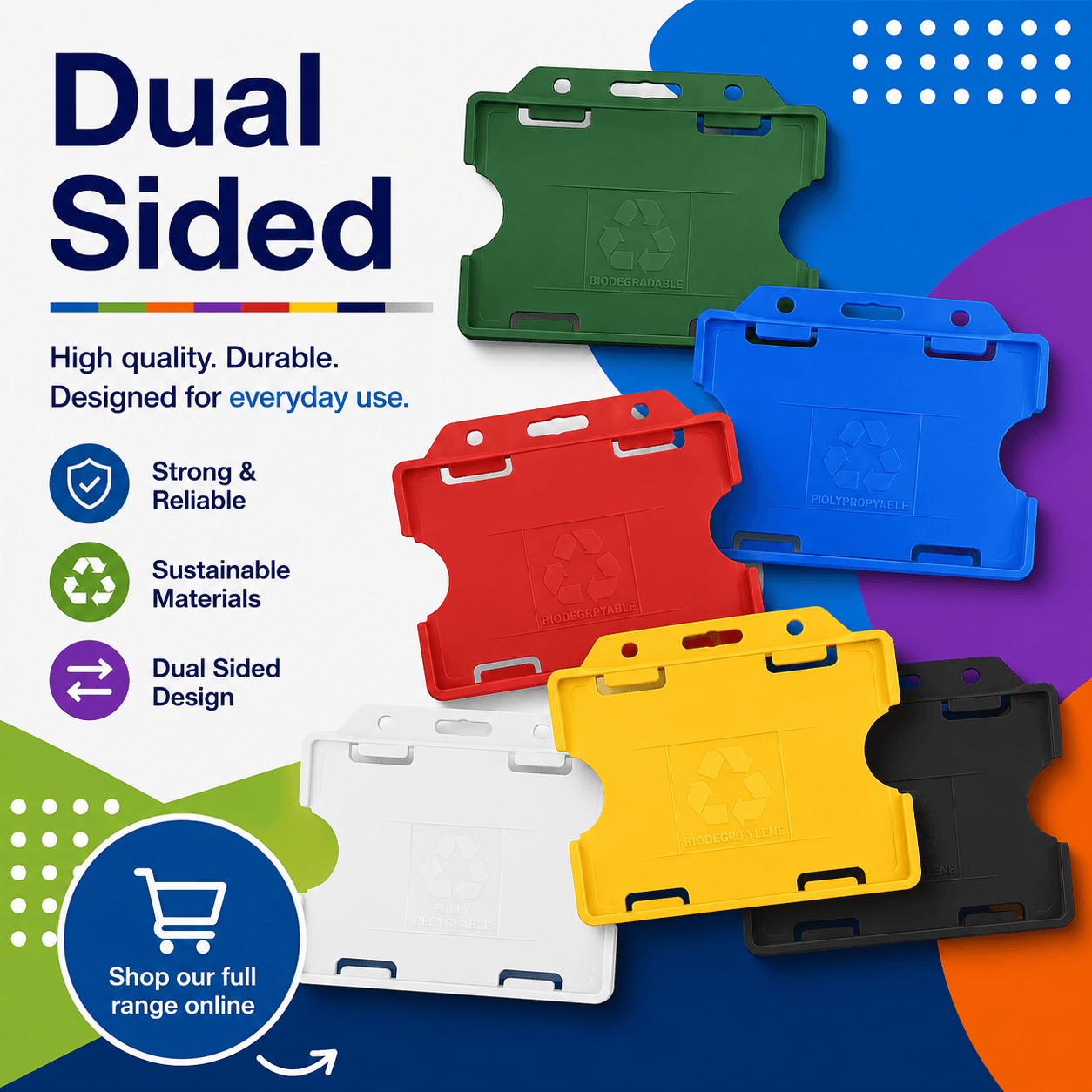 Dual Sided ID Card Holders