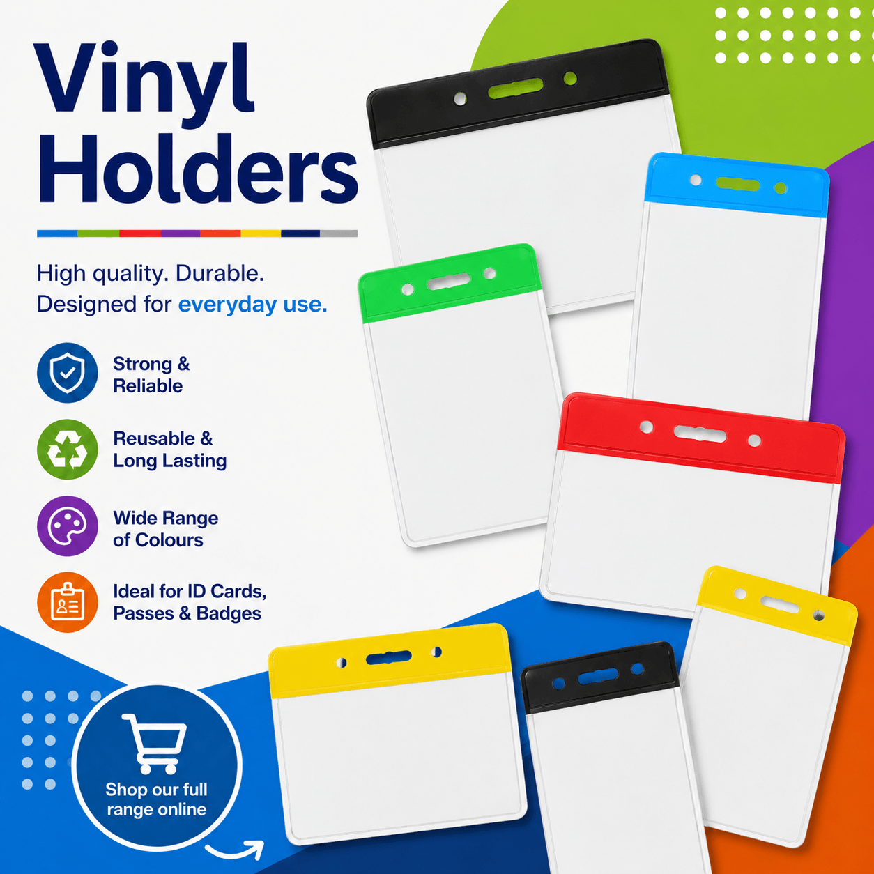 Vinyl ID Card Holders