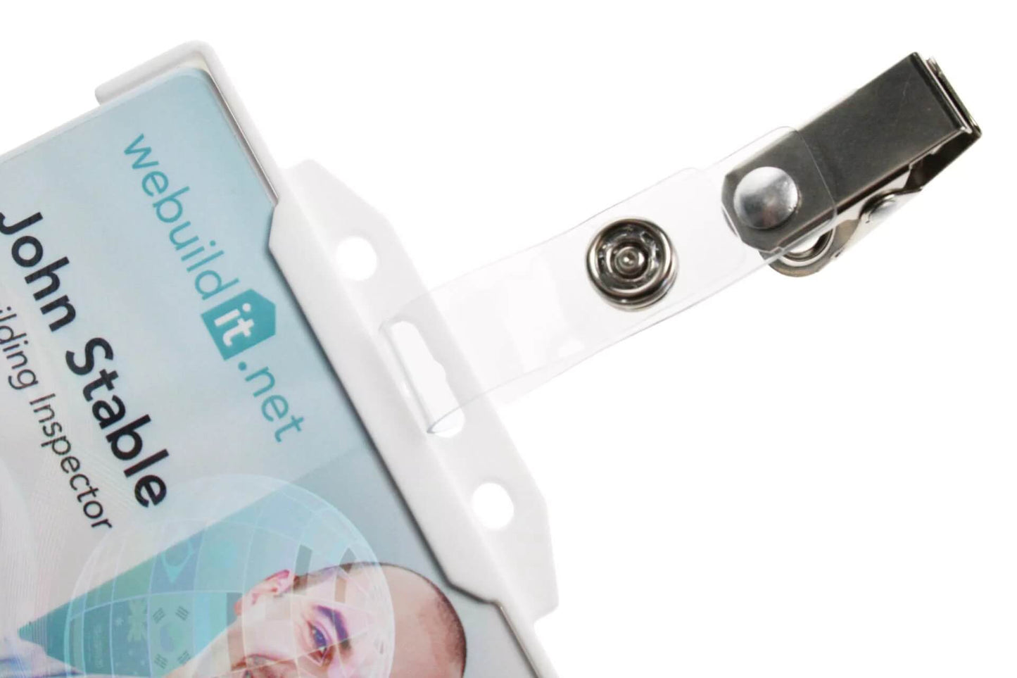 Crocodile Clip With Metal Popper Strap