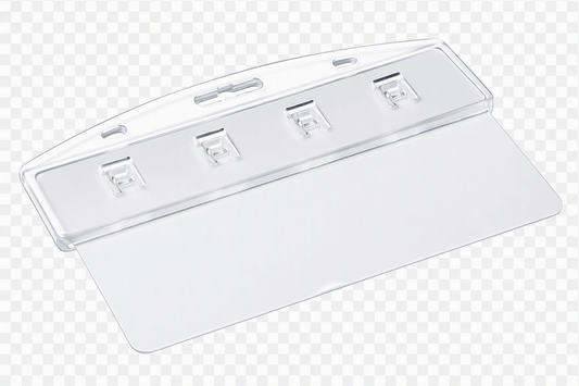 Enclosed Rigid Half ID Card Holder - Landscape
