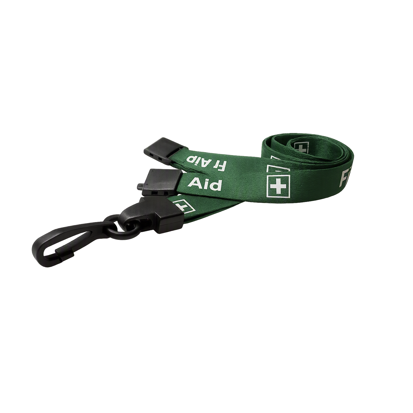 FIRST AID Lanyard With Plastic J Clip
