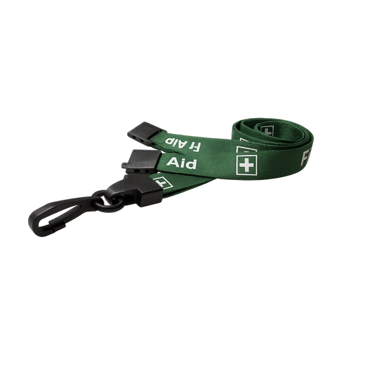 FIRST AID Lanyard With Plastic J Clip