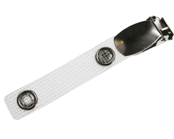 ID Card Clip With Metal Popper Strap