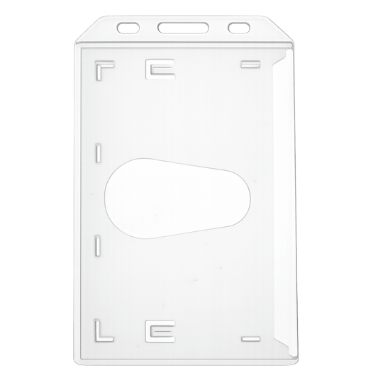 Enclosed Portrait ID Card Holder